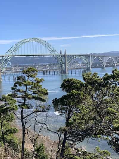 Newport Bridge View From Yaquina Bay